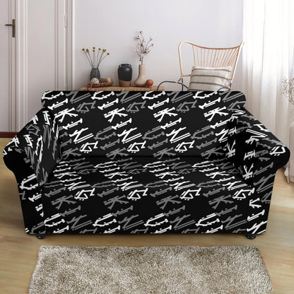Vikings Print Design LKS306 Loveseat Couch Slipcover
