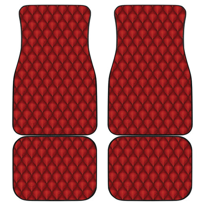 Dragons Red Skin Texture Car Floor Mats Front Back