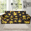 Pot Leaf Pattern Print Design A02 Sofa Slipcover