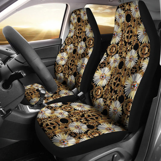 Steampunk Print Design LKS305 Car Seat Covers