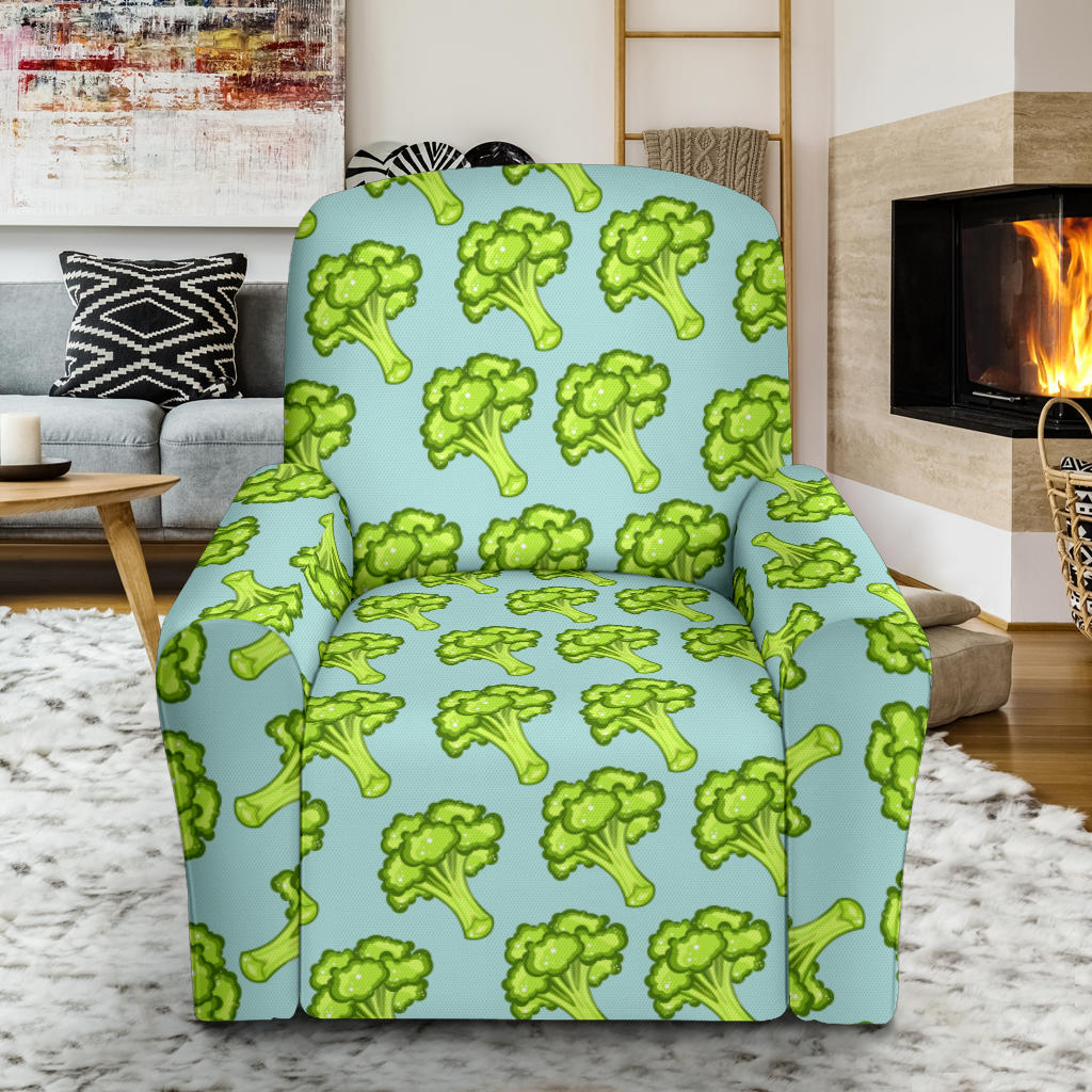 Broccoli Pattern Print Design 02/Recliner-Slipcover.jpg Recliner Slipcover with Pocket