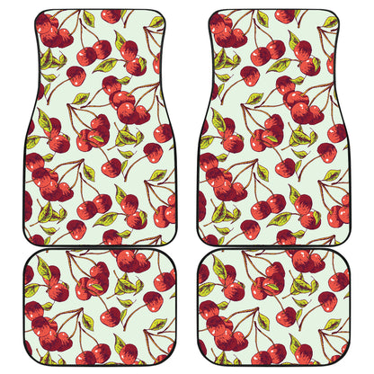 Cherry Hand Draw Car Floor Mats Front Back