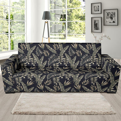 Banana Leaf Pattern Print Design 07 Sofa Slipcover