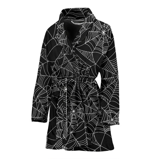Spider Web Print Design LKS301 Women Bathrobe