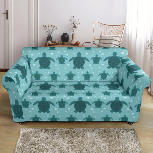 Sea Turtle Print Design LKS305 Loveseat Couch Slipcover