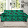 Belgian Sheepdog Pattern Print Design 01 Sofa Slipcover