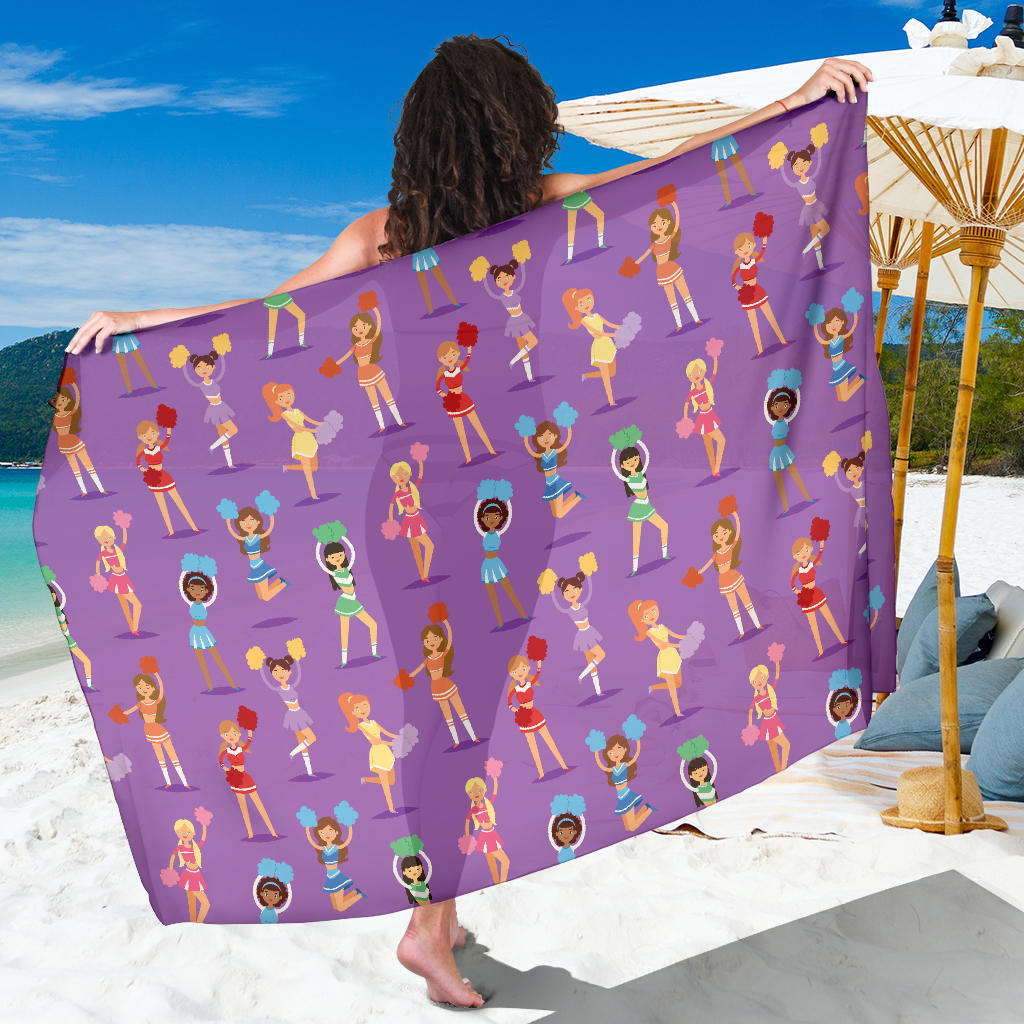 Cheerleader Pattern Print Design 02 Sarong Pareo Wrap