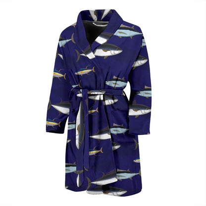 Tuna Fish Print Design LKS304 Men Bathrobe