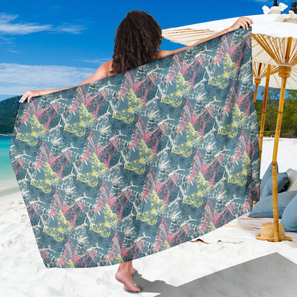 Butterfly Pattern Print Design 01 Sarong Pareo Wrap