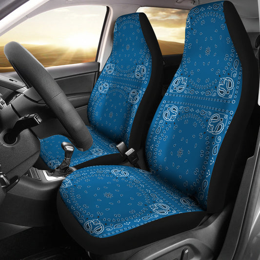 Bandana Blue Print Design LKS301 Car Seat Covers