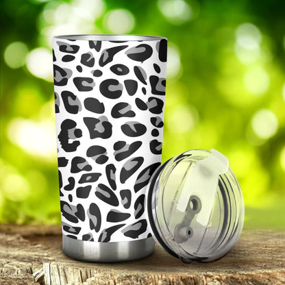 Snow Leopard Skin Print  Tumbler