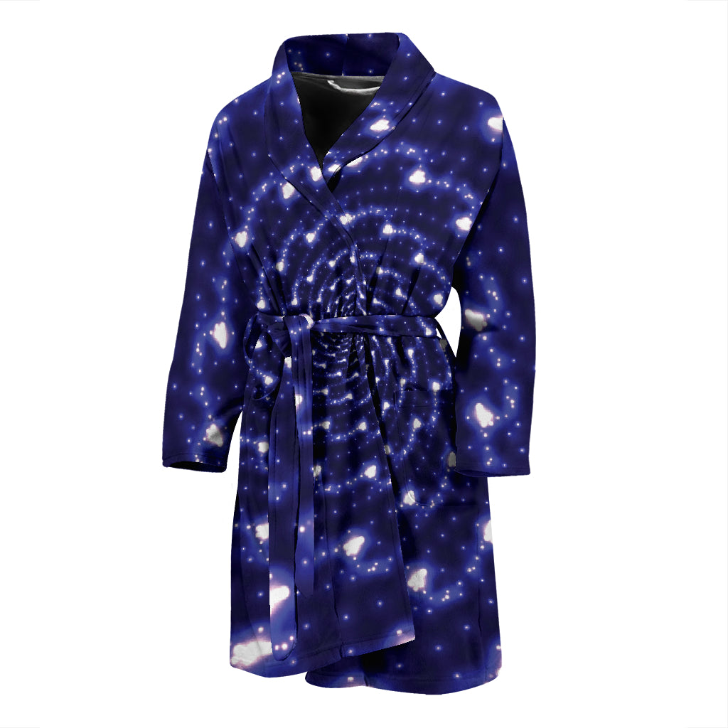 Vortex Print Design LKS305 Men Bathrobe