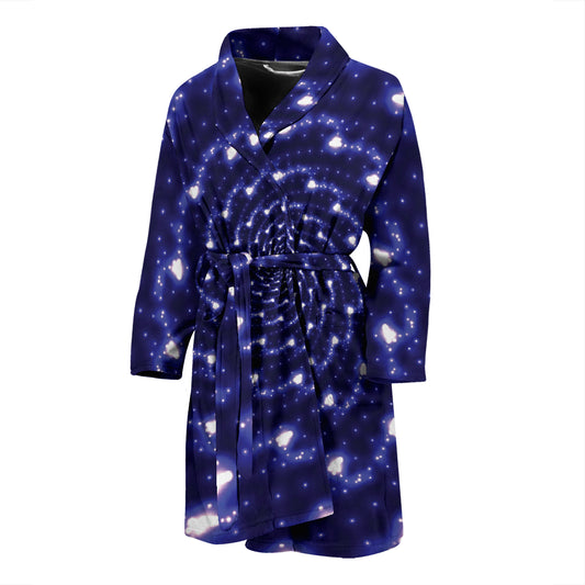 Vortex Print Design LKS305 Men Bathrobe
