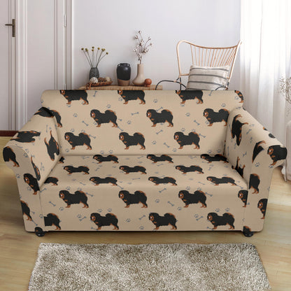 Tibetan Mastiffs Print Design LKS301 Loveseat Couch Slipcover