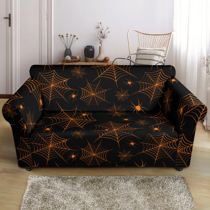 Spider Web Print Design LKS306 Loveseat Couch Slipcover