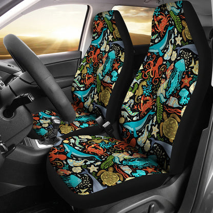Underwater Animal Print Design LKS301 Car Seat Covers