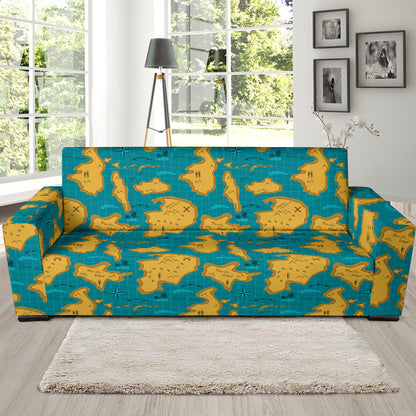 World Map Print Design LKS301 Sofa Slipcover