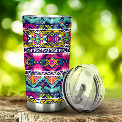 Indian Navajo Color Themed Design Print Tumbler