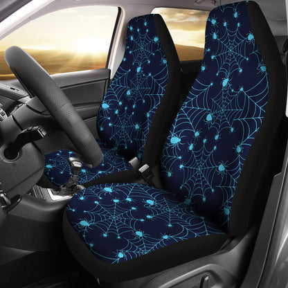 Spider Web Blue Print Design LKS304 Car Seat Covers