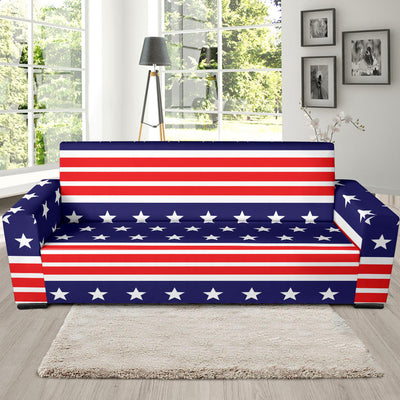 Patriotic Pattern Print Design A04 Sofa Slipcover