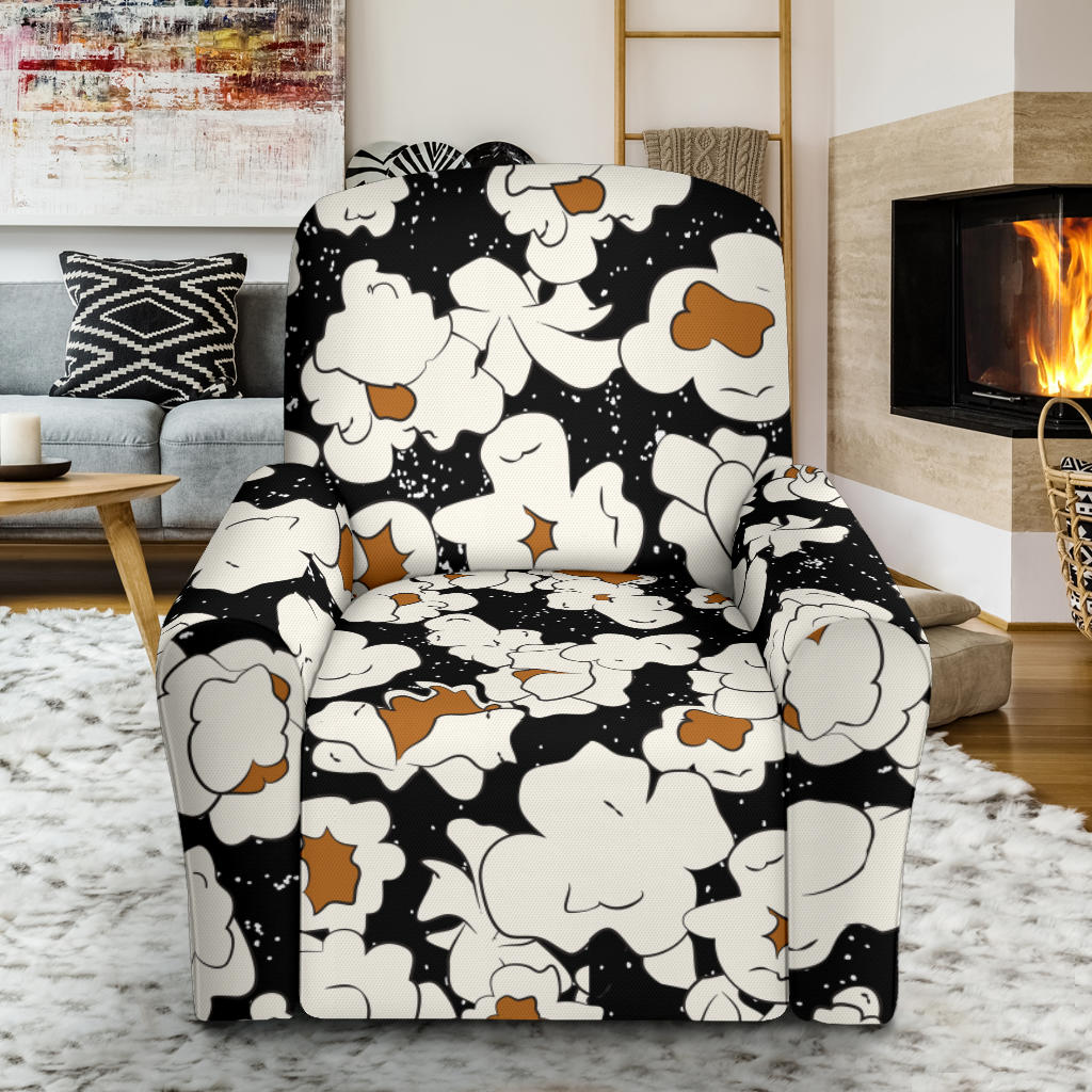 Popcorn Pattern Print Design A02 Recliner Slipcover with Pocket