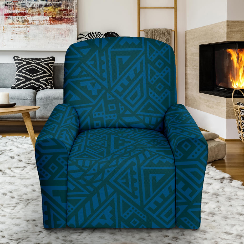 Maori Pattern Print Design 03 Recliner Slipcover with Pocket