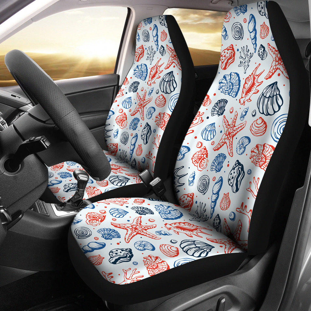 Seashell Print Design LKS307 Car Seat Covers