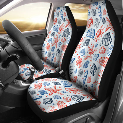Seashell Print Design LKS307 Car Seat Covers