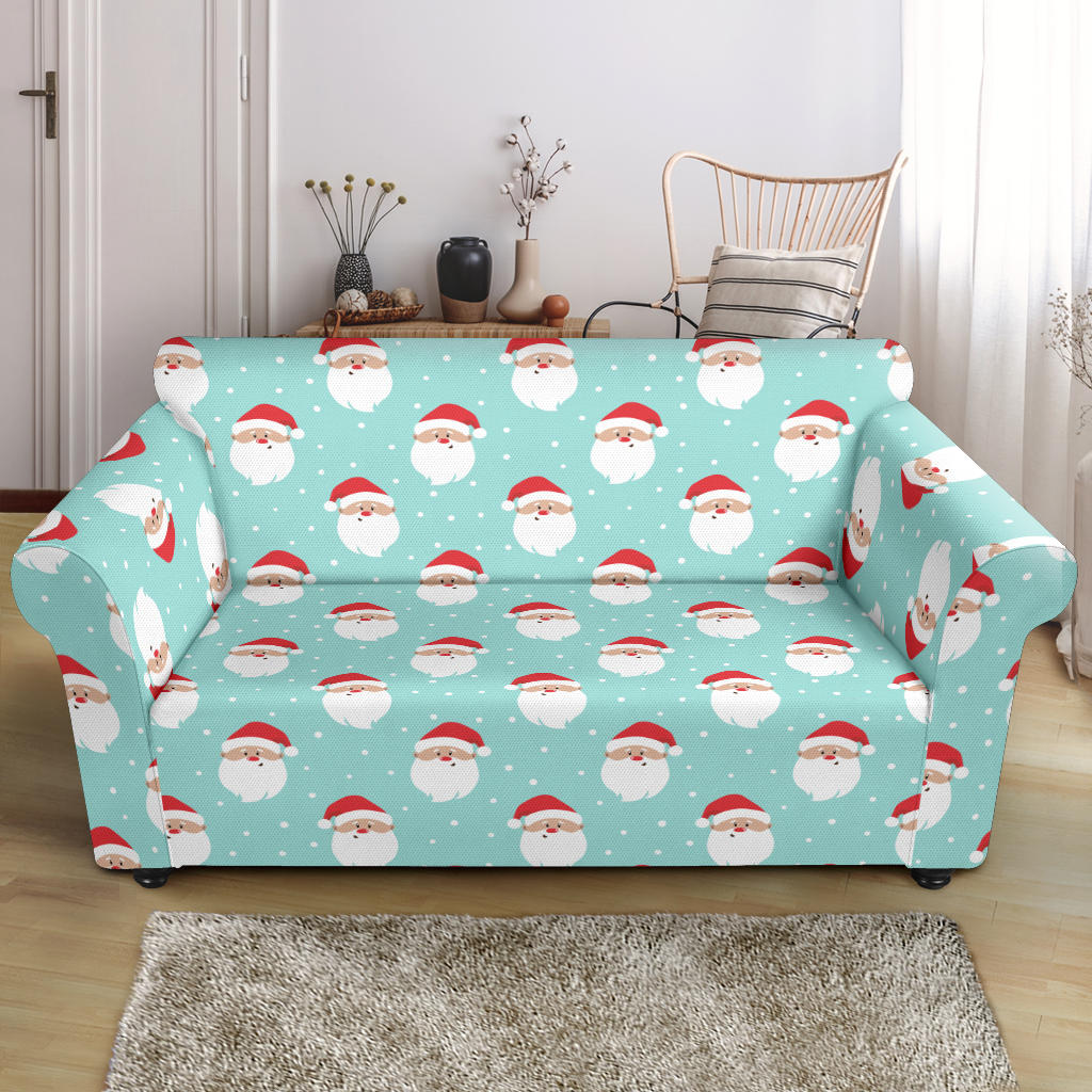 Santa Print Design LKS308 Loveseat Couch Slipcover