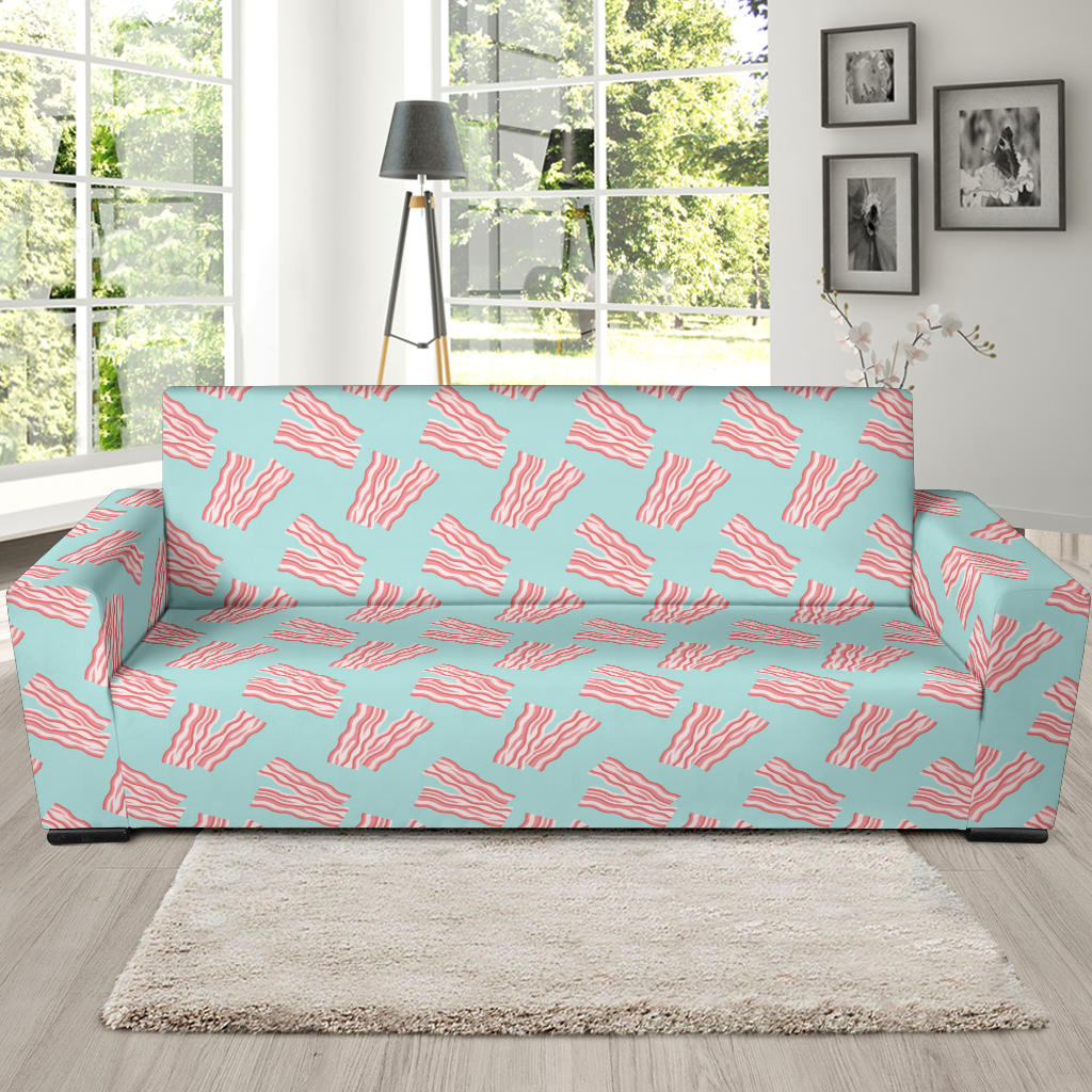 Bacon Pattern Print Design 04 Sofa Slipcover