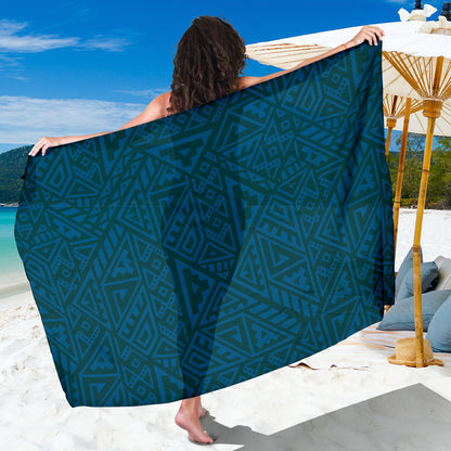 Maori Pattern Print Design 03 Sarong Pareo Wrap
