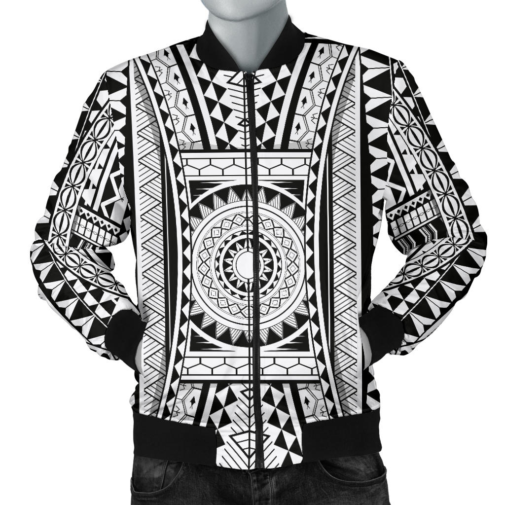 Polynesian Tattoo Design Men Bomber Jacket