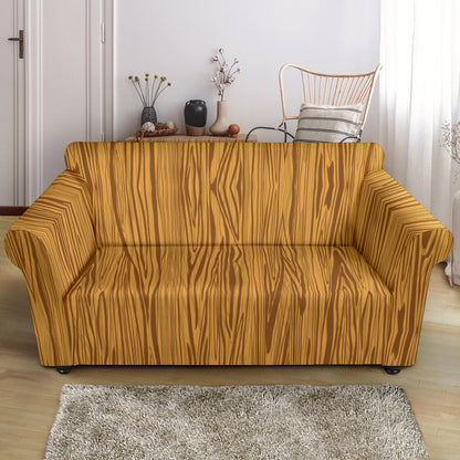 Wood Texture Print Design LKS301 Loveseat Couch Slipcover