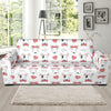 Bull Terriers Pattern Print Design 08 Sofa Slipcover