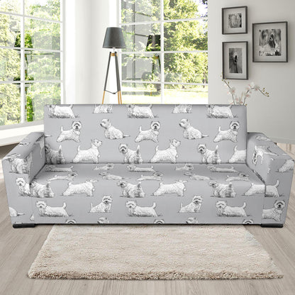 Scottish Terriers Print Design LKS3011 Sofa Slipcover