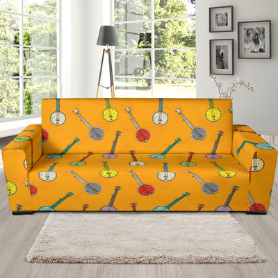 Banjo Pattern Print Design 02 Sofa Slipcover