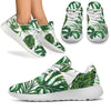 Green Pattern Tropical Palm Leaves Athletic Shoes