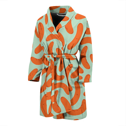 Sausage Print Design LKS304 Men Bathrobe