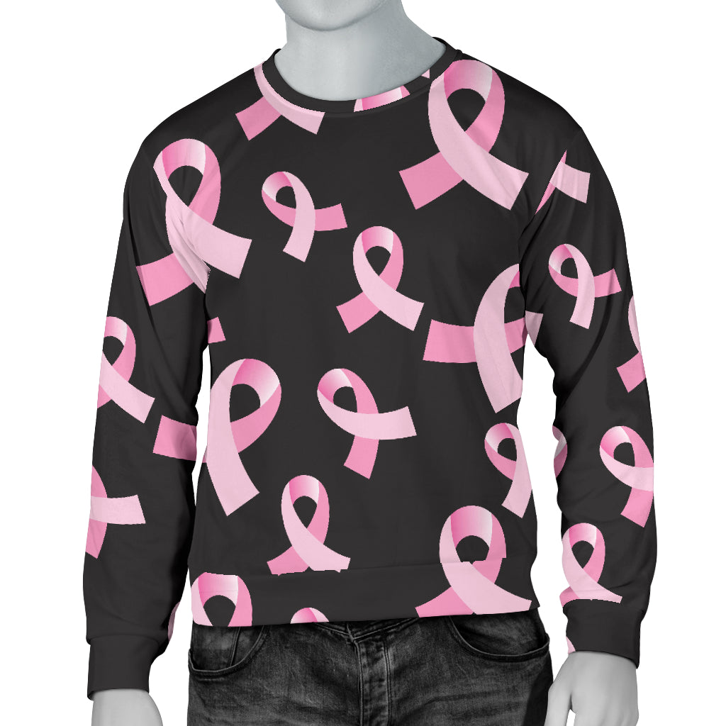 Breast Cancer Awareness Design Men Long Sleeve Sweatshirt