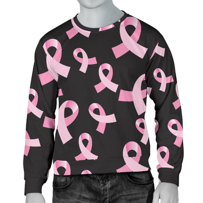 Breast Cancer Awareness Design Men Long Sleeve Sweatshirt