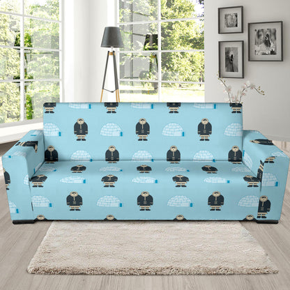 Eskimo Pattern Print Design 03 Sofa Slipcover