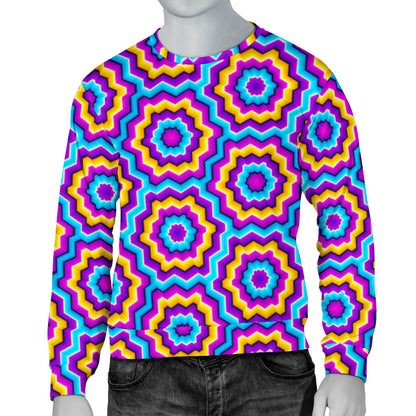 Optical illusion Techno Movement Men Long Sleeve Sweatshirt