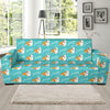 Bulldogs Pattern Print Design 05 Sofa Slipcover