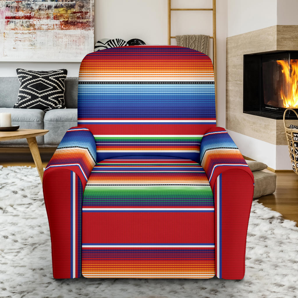 Serape Print Design LKS304 Recliner Slipcover with Pocket