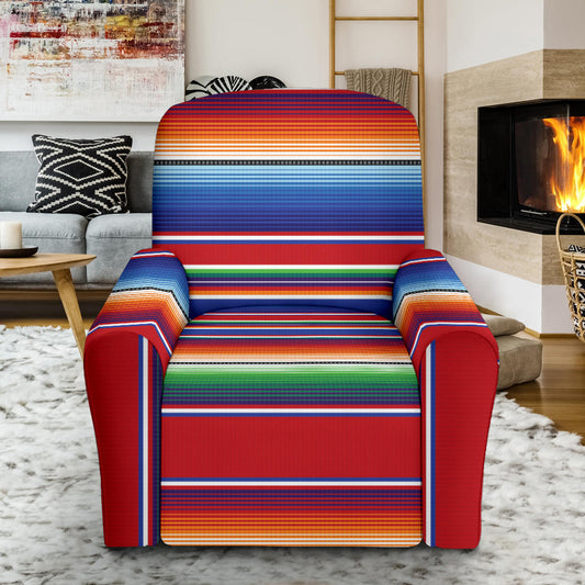 Serape Print Design LKS304 Recliner Slipcover with Pocket