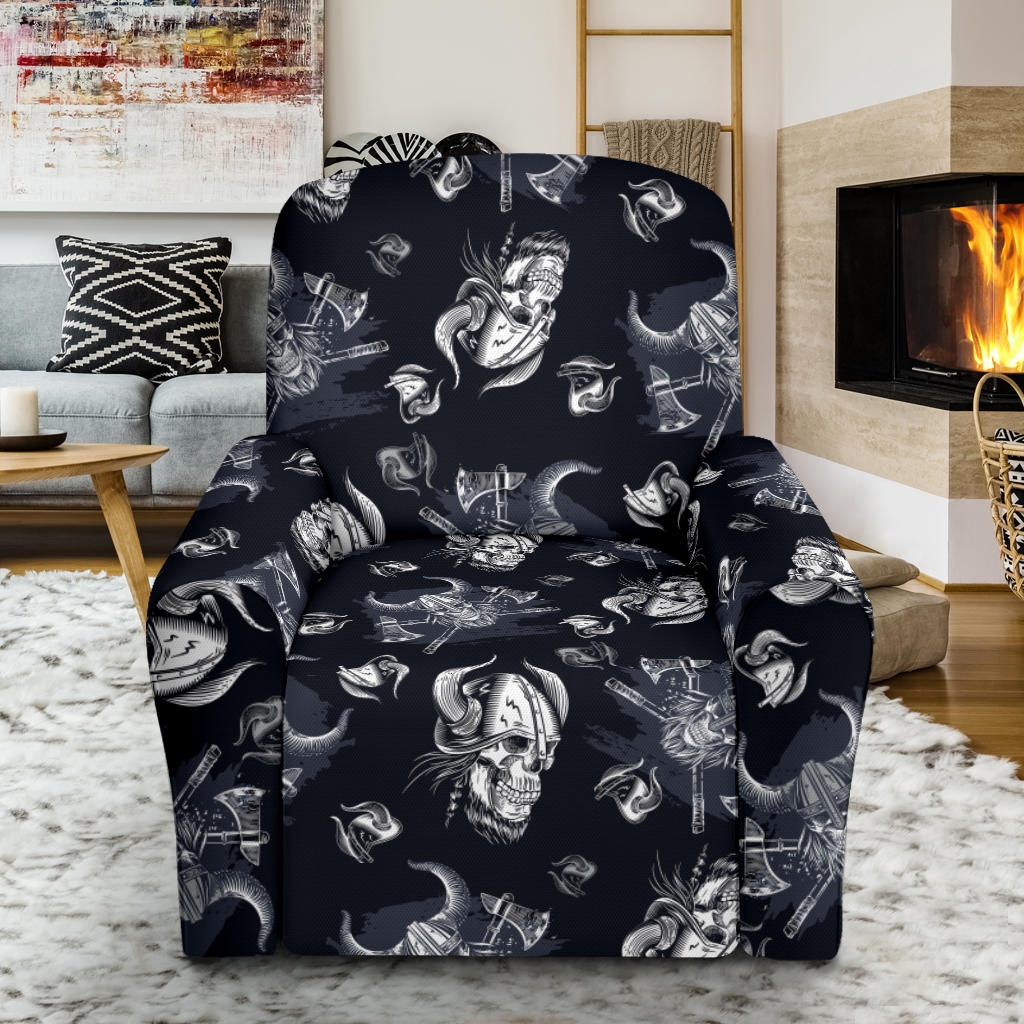 Vikings Print Design LKS304 Recliner Slipcover with Pocket