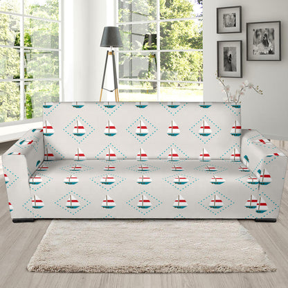 Sailboat Print Design LKS301 Sofa Slipcover