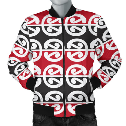 Maori Classic Themed Design Print Men Bomber Jacket