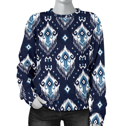 Ethnic Ornament Print Pattern Women Long Sleeve Sweatshirt