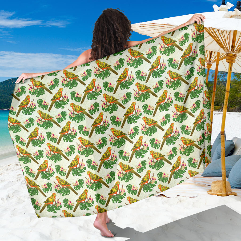 Conures Pattern Print Design 01 Sarong Pareo Wrap